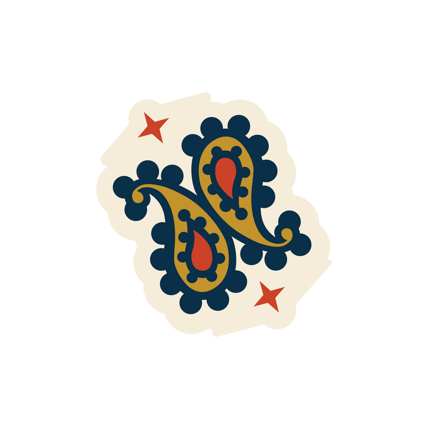 Paisley sticker - Liz and Lo Co