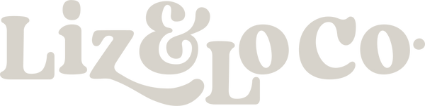 Logo of Liz & Lo Co. in a decorative font on a white background