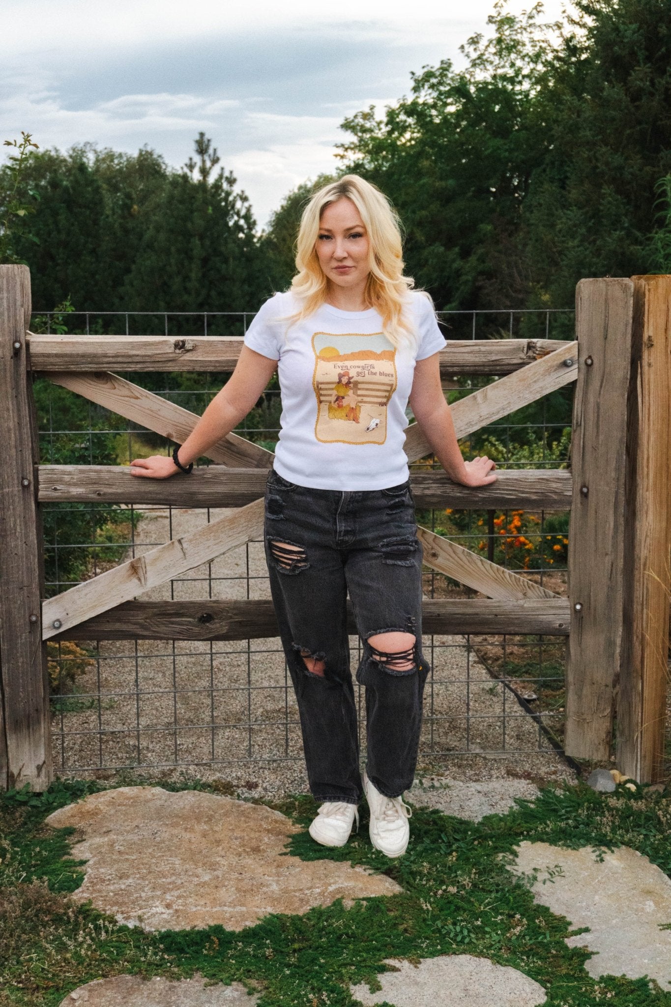 Got the blues baby tee - Liz and Lo Co