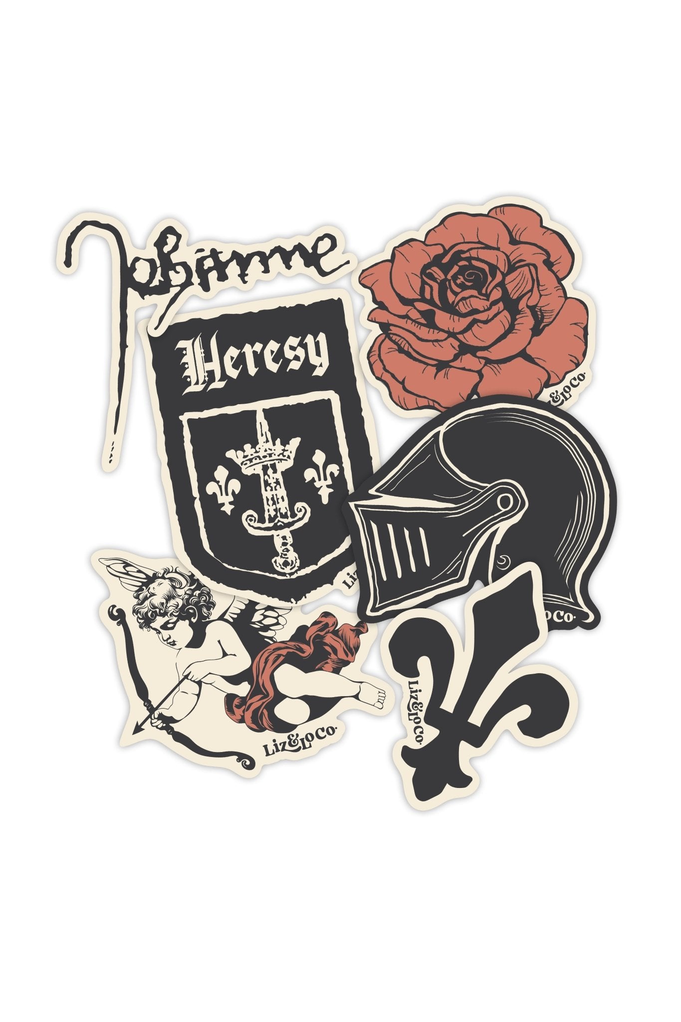 Knighted collection sticker pack - Liz and Lo Co