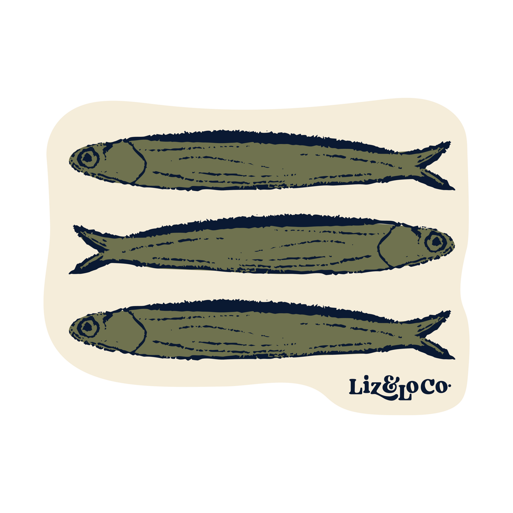 Sardine sticker - Liz and Lo Co