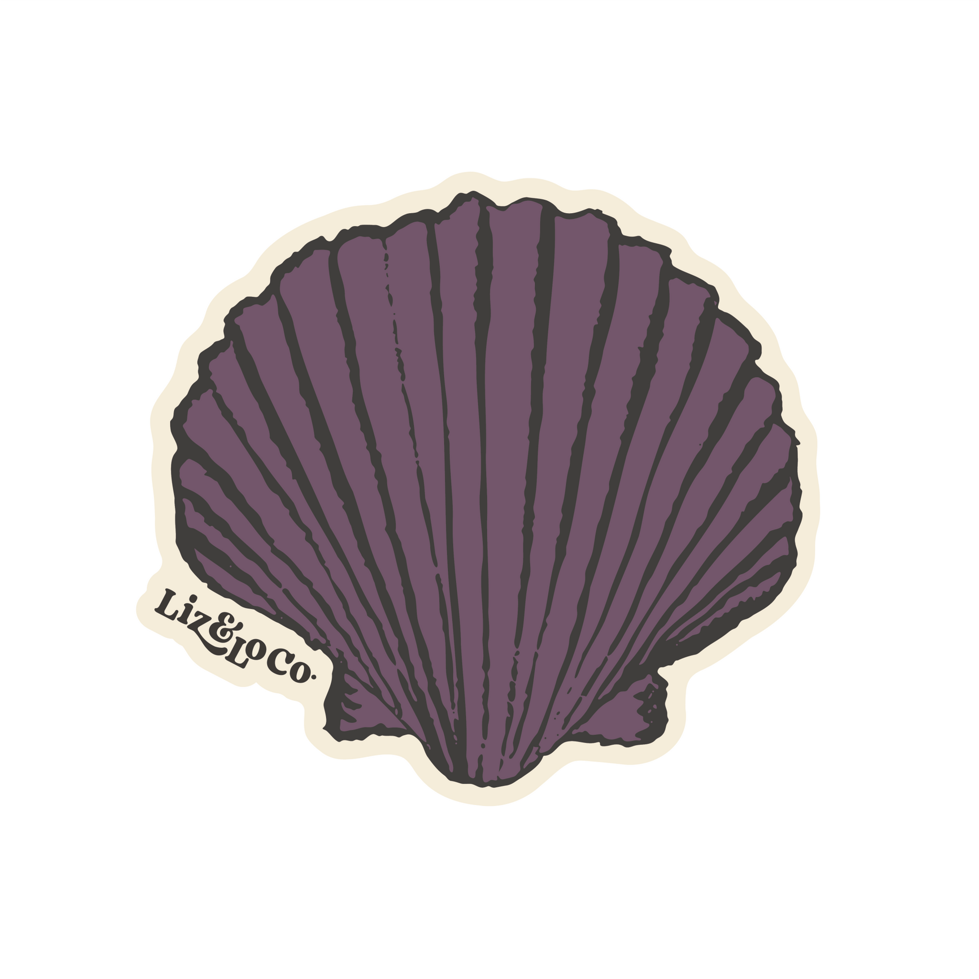 Seashell sticker - Liz and Lo Co