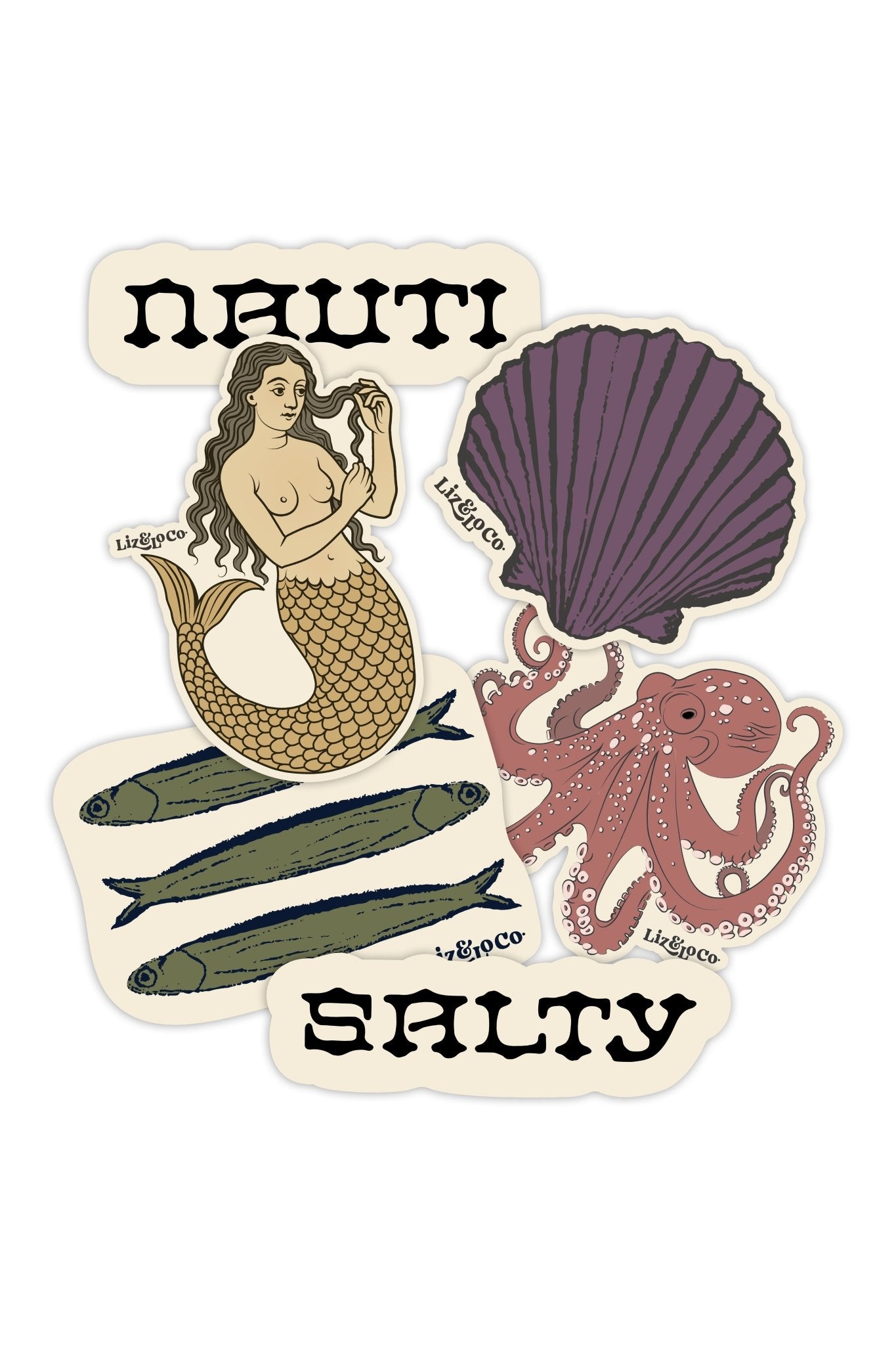 Siren collection sticker pack - Liz and Lo Co